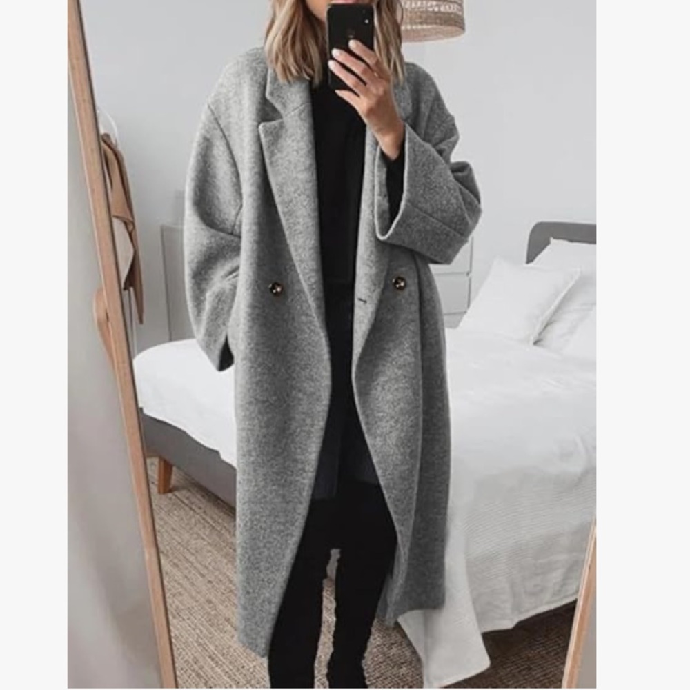 New Amazon Best selling Multi Wear Gray Long Coat